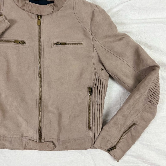 Zara Faux Suede Bomber | Medium - Picture 2 of 5